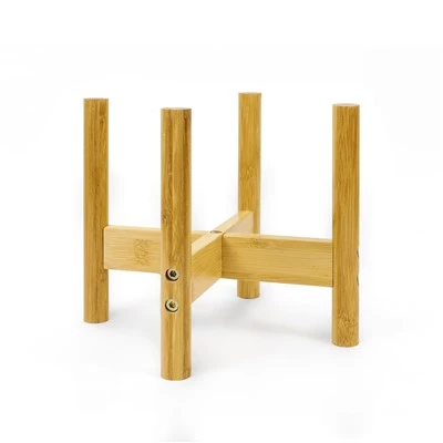 Stand da pianta di bambù regolabile per interno